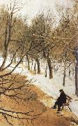 Vasily Surikov Boulevard Zubov in Winter oil on canvas